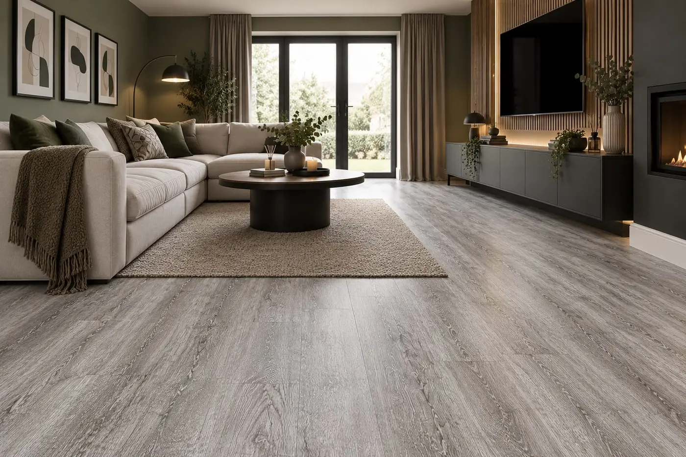 Feather Grey Rustic Grey Oak SPC Click Flooring